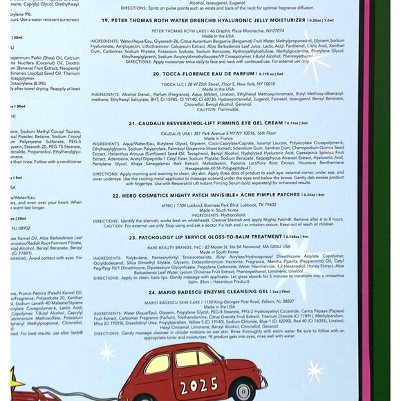 Anthropologie The 24 Days of Beauty Advent Calendar 2025 Edition Premium Samples - Picture 14 of 14